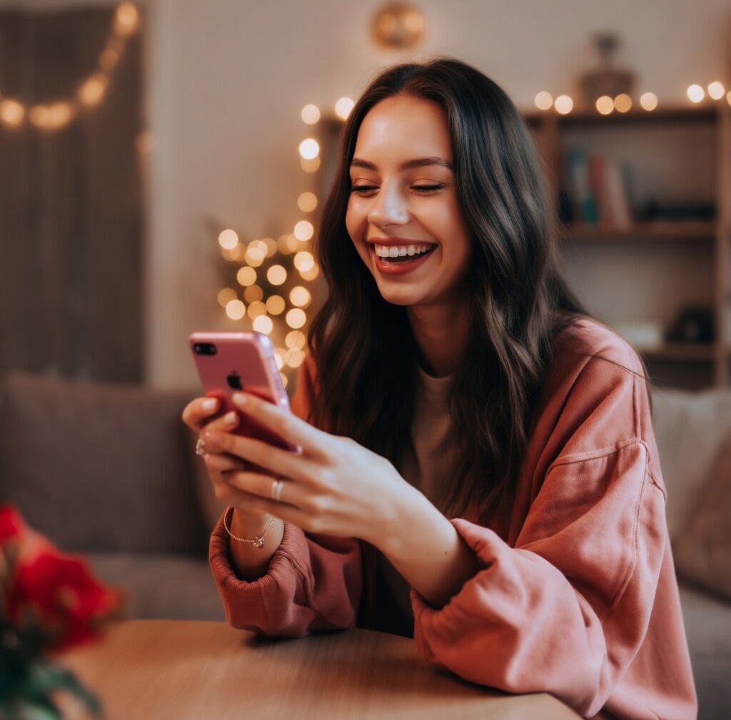 Mujer usando FinviAPP